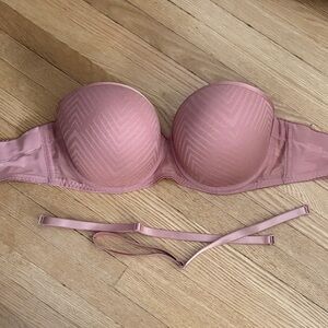 Freya Pink Strapless Bra with Detachable Straps